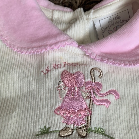 Little Impressions Little Bo Peep Footed Romper Sleeper Outfit 0-3m Vtg. 90s Y2K - Picture 2 of 11